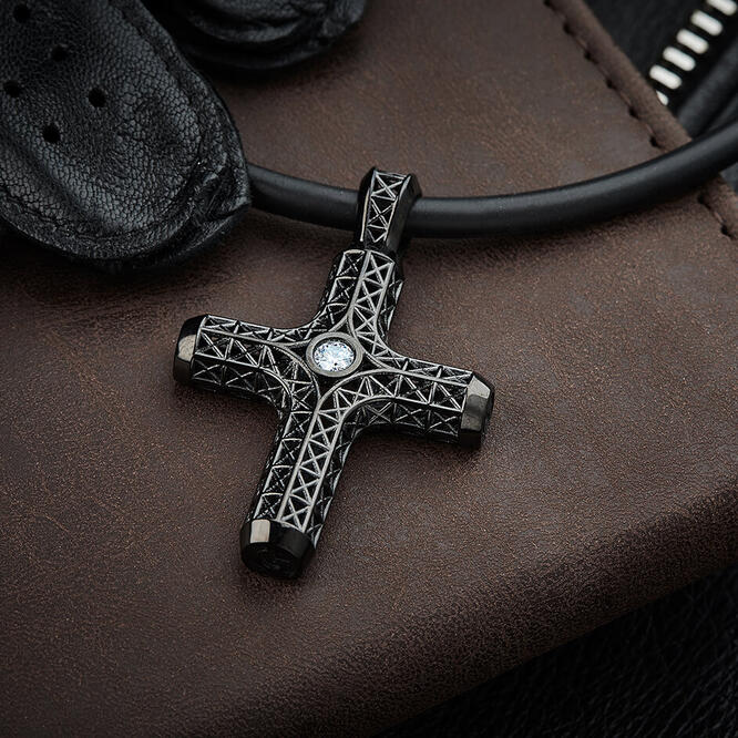 Cross All Black Diamond